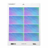 Girly Soft Rainbow Etiket (Full Sheet)