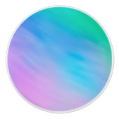 Girly Soft Rainbow Keramische Knop (Voorkant)