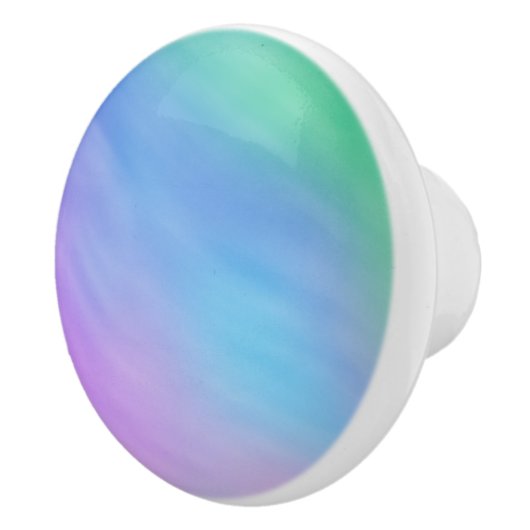 Girly Soft Rainbow Keramische Knop (Rechts)