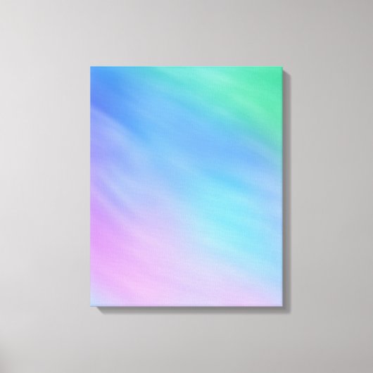 Girly Soft Rainbow kleurde Sky Canvas Afdruk (Voorkant)