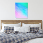Girly Soft Rainbow kleurde Sky Canvas Afdruk (Insitu (Slaapkamer))