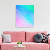 Girly Soft Rainbow kleurde Sky Canvas Afdruk (Insitu (Woonkamer))