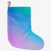 Girly Soft Rainbow kleurde Sky Kleine Kerstsok (Voorkant)