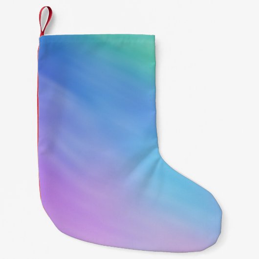 Girly Soft Rainbow kleurde Sky Kleine Kerstsok (Voorkant)