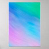 Girly Soft Rainbow kleurde Sky Poster (Voorkant)