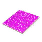 Girly Solid Pink Fuchsia Muur | Light Bright Pink Tegeltje (Zijkant)