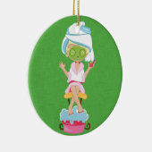 Girly Spa Girl Keramisch Ornament (Rechts)