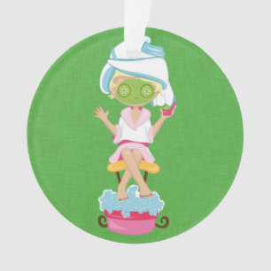 Girly Spa Girl Ornament