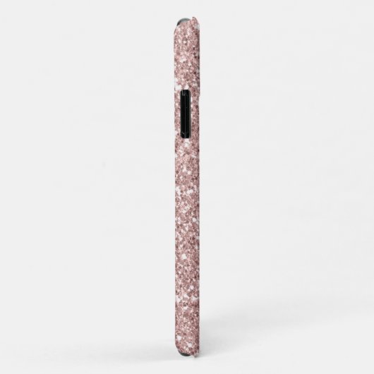 Girly Sparkle Blush Pink Glitter Case-Mate iPhone Case (Achterkant/rechts)