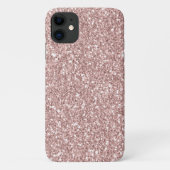 Girly Sparkle Blush Pink Glitter Case-Mate iPhone Case (Achterkant)