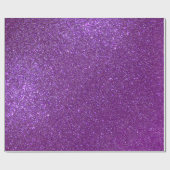 Girly Sparkly Royal Paars Glitter Cadeaupapier (Vlak)