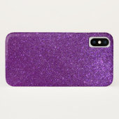Girly Sparkly Royal Paars Glitter Case-Mate iPhone Case (Achterkant (horizontaal))