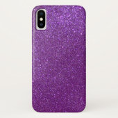 Girly Sparkly Royal Paars Glitter Case-Mate iPhone Case (Achterkant)