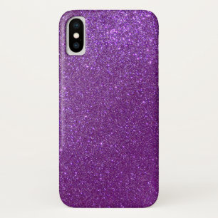 Girly Sparkly Royal Paars Glitter Case-Mate iPhone Case