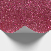 Girly Sparkly Wine Burgundy Red Glitter Cadeaupapier (Hoek)