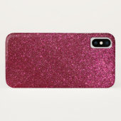 Girly Sparkly Wine Burgundy Red Glitter Case-Mate iPhone Case (Achterkant (horizontaal))
