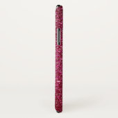 Girly Sparkly Wine Burgundy Red Glitter Case-Mate iPhone Case (Achterkant / rechts)