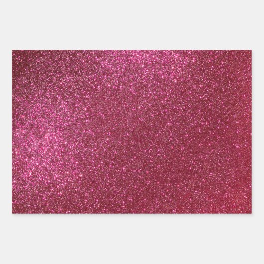 Girly Sparkly Wine Burgundy Red Glitter Inpakpapier Vel (Voorkant 3)