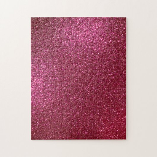 Girly Sparkly Wine Burgundy Red Glitter Legpuzzel (Verticaal)
