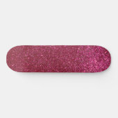 Girly Sparkly Wine Burgundy Red Glitter Persoonlijk Skateboard (Horizontaal)