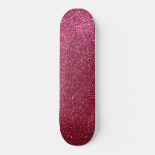 Girly Sparkly Wine Burgundy Red Glitter Persoonlijk Skateboard