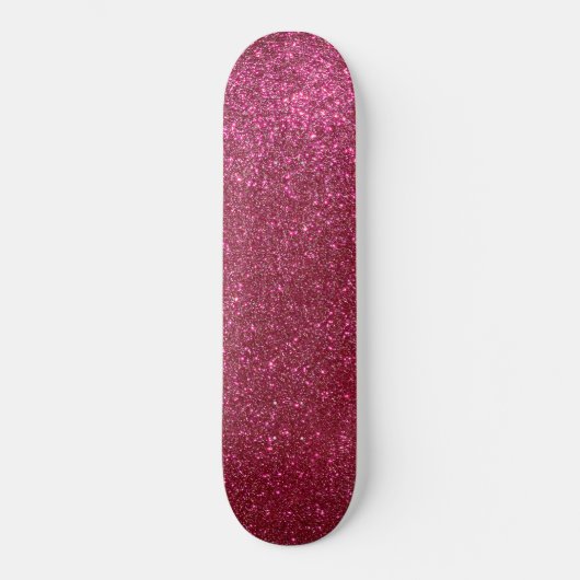 Girly Sparkly Wine Burgundy Red Glitter Persoonlijk Skateboard (Voorkant)