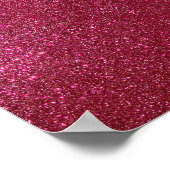 Girly Sparkly Wine Burgundy Red Glitter Poster (Hoek)