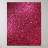 Girly Sparkly Wine Burgundy Red Glitter Poster (Voorkant)