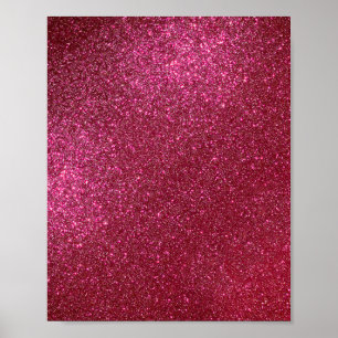 Girly Sparkly Wine Burgundy Red Glitter Poster