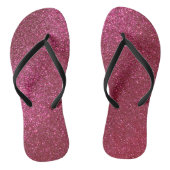 Girly Sparkly Wine Burgundy Red Glitter Teenslippers (Voetbed)