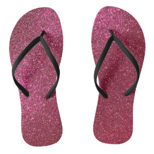 Girly Sparkly Wine Burgundy Red Glitter Teenslippers