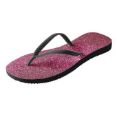 Girly Sparkly Wine Burgundy Red Glitter Teenslippers (Schuin)