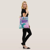 Girly Splashy Sassy Pink Paars Green Mermaid Tail Tote Bag (Op model)