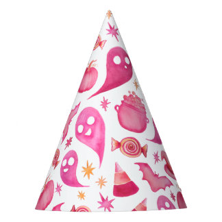 Girly Spooky One 1st Birthday Name Party Pet Feesthoedjes