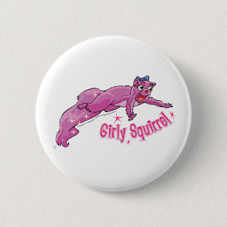 Girly Squirrel Button