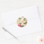 Girly sticker met rozen en vlinders (Envelop)