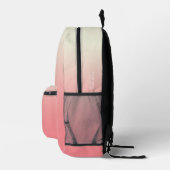 Girly Stijlvolle Perzik Roze Ombre Esthetische Zom Bedrukte Rugzak (Rechts)