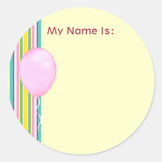 Girly Stripe Stickers (Voorkant)