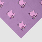 Girly Stuffed Pig Tissuepapier (Detail)