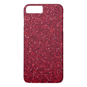 Girly Stylish Red Glitter Case-Mate iPhone Case