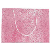  Girly Sugar Pink Glitter Luipaard Groot Cadeauzakje (Achterkant)