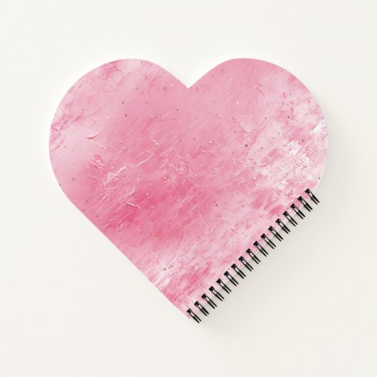  Girly Sugar Pink Glitter Luipaard Notitieboek (Achterkant)