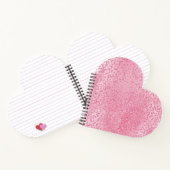  Girly Sugar Pink Glitter Luipaard Notitieboek (Binnen)