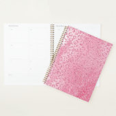  Girly Sugar Pink Glitter Luipaard Planner (Display)