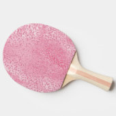  Girly Sugar Pink Glitter Luipaard Tafeltennisbatje (Zijkant)