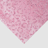 Girly Sugar Pink Glitter Luipaard Tissuepapier (Detail)