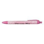  Girly Sugar Pink Glitter Luipaard Zwarte Inkt Pen (Bovenkant)