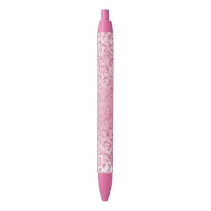  Girly Sugar Pink Glitter Luipaard Zwarte Inkt Pen