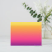 Girly Summer Tropical Gradient Abstracte Sunset Briefkaart (Staand voorkant)