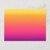 Girly Summer Tropical Gradient Abstracte Sunset Briefkaart (Voorkant)